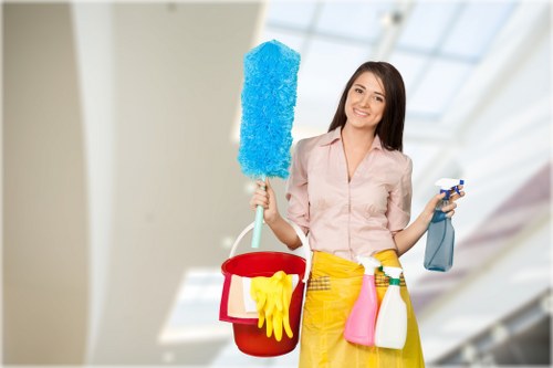 Deep carpet cleaning equipment used in a commercial setting