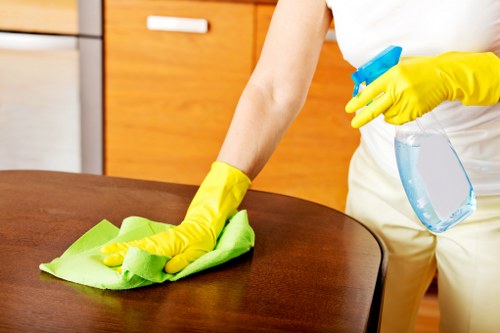 Senior staff member checking a carpet cleaning complaint escalation